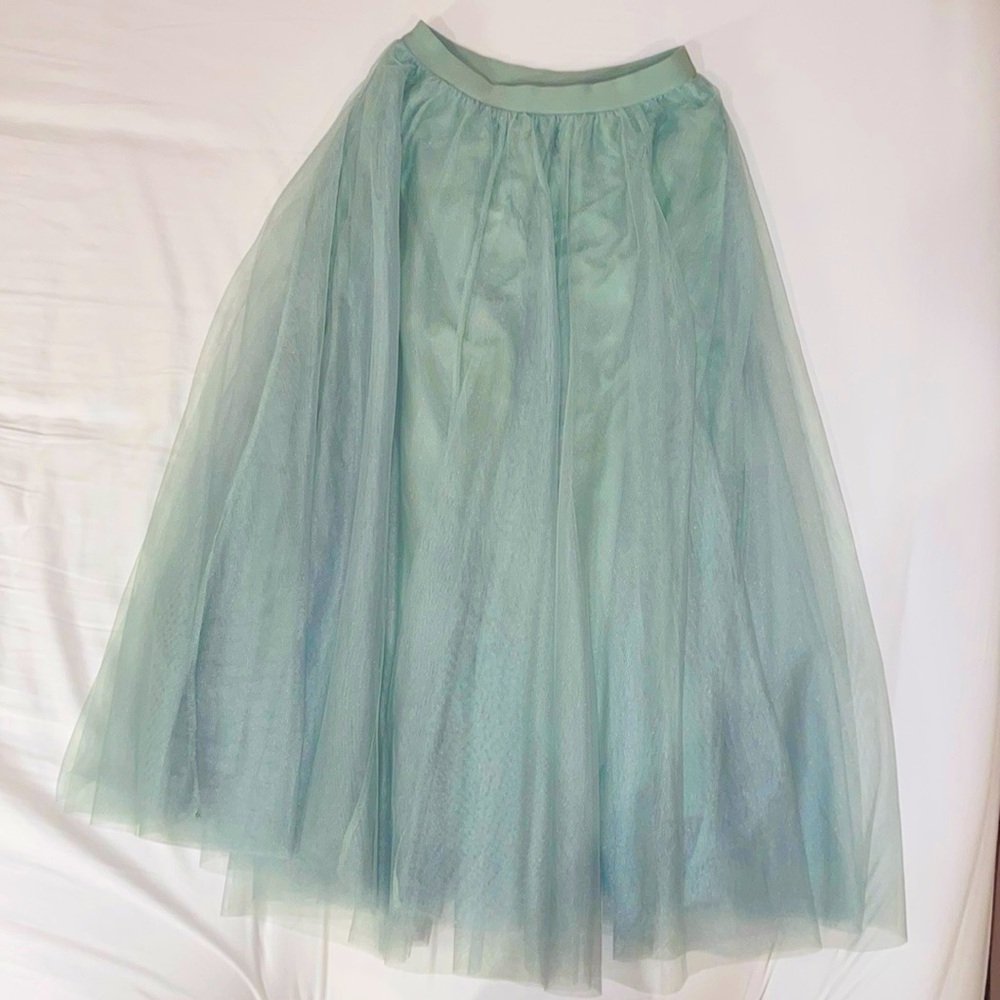 Pastel Green Long Skirt